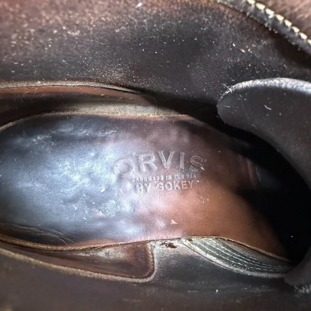 ORVIS Gokey Sauvage Moc Toe Chukka Boot Mens 9.5 D Brown Leather Hikers USA Made